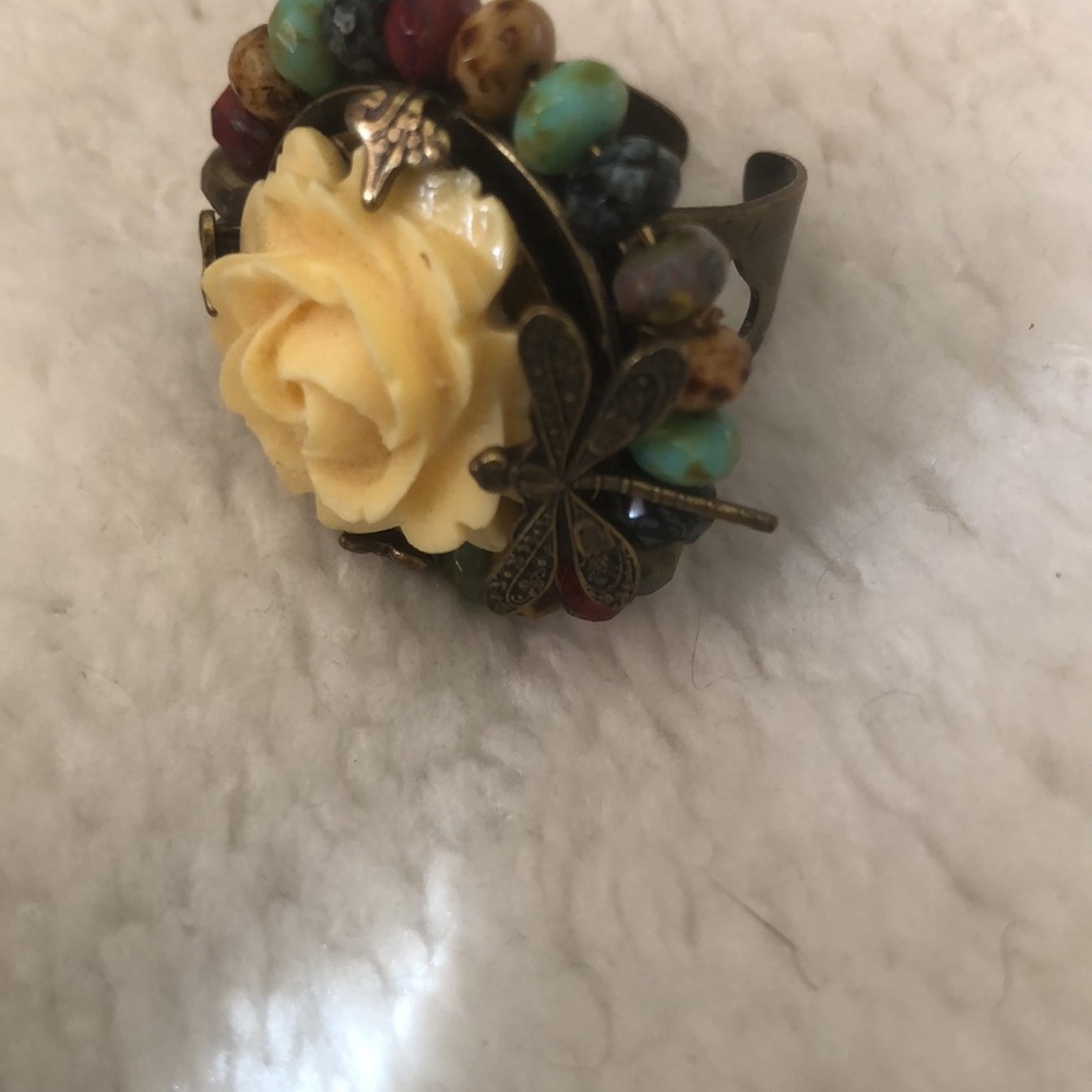 Rose multi stone ring - Picture 3 of 3